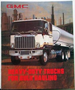 1981 GMC Astro General Brigadier Heavy Duty Trucks Bulk Hauling Sales Brochure
