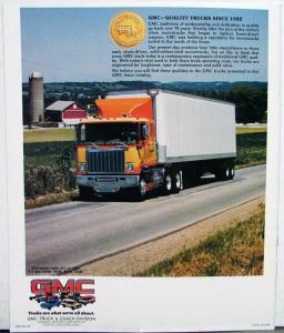 1981 GMC Astro Heavy Duty Truck Sales Brochure Original