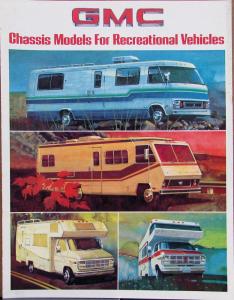 1980 GMC Chassis P &  G 3500 Models Recreational Vehicles Sales Brochure Folder