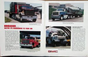 1981 GMC Brigadier 8000-9500 Series Heavy Duty Truck Sales Brochure Original