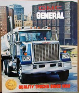1981 GMC General Heavy Duty Truck Sales Brochure Catalog Original