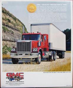 1981 GMC General Heavy Duty Truck Sales Brochure Catalog Original
