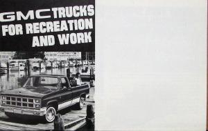 1981 GMC Trucks Receration & Work Sales Brochure MAILER Original