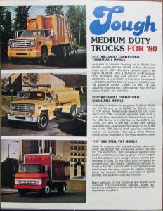 1981 GMC Medium Duty Truck Sales Brochure Folder MAILER Original
