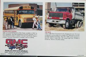 1981 GMC Trucks Pickups Vans Caballero Single & Tandem Axle Sales Brochure Orig