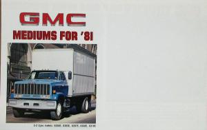 1981 GMC Medium Trucks EZ Spec 6000 Series Models Sales Brochure MAILER Original