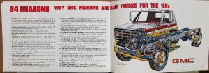 1981 GMC Medium Trucks EZ Spec 6000 Series Models Sales Brochure MAILER Original