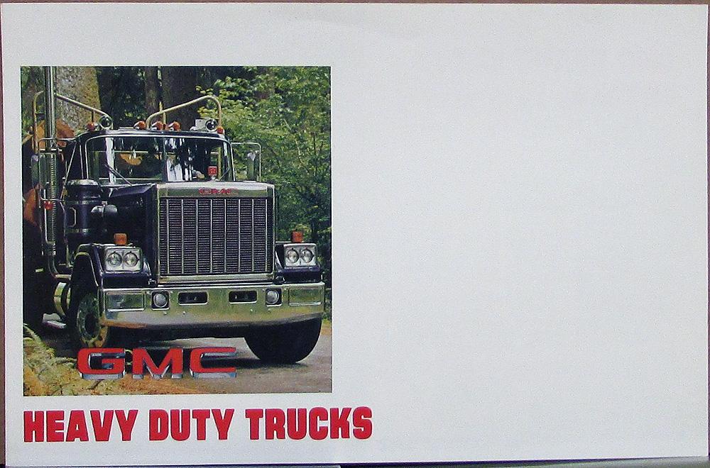 1981 GMC HD Trucks EZ Spec 8000 9000 Series Models Sales Brochure MAILER Orig
