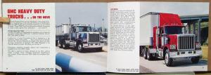 1981 GMC HD Trucks EZ Spec 8000 9000 Series Models Sales Brochure MAILER Orig