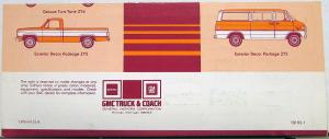 1982 GMC Trucks Pickups Vans & Caballero Paint Color Chips Sales Brochure Folder