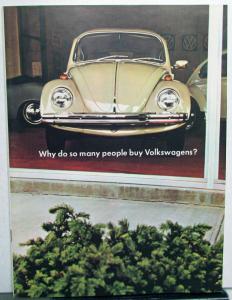 1968 Volkswagen Prestige Dealer Sales Brochure Beetle Original