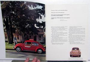 1968 Volkswagen Prestige Dealer Sales Brochure Beetle Original