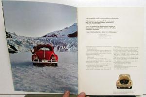 1968 Volkswagen Prestige Dealer Sales Brochure Beetle Original