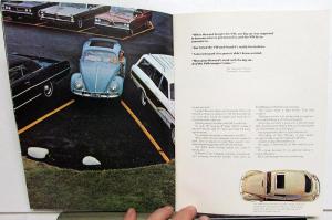 1968 Volkswagen Prestige Dealer Sales Brochure Beetle Original