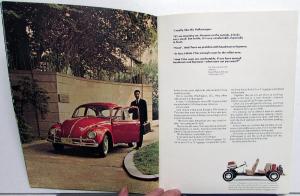 1968 Volkswagen Prestige Dealer Sales Brochure Beetle Original