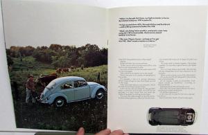 1968 Volkswagen Prestige Dealer Sales Brochure Beetle Original