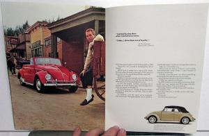 1968 Volkswagen Prestige Dealer Sales Brochure Beetle Original