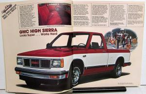 1982 GMC S15 Sierra Gypsy Pickup Trucks Equip Features Specs Paint Sale Brochure