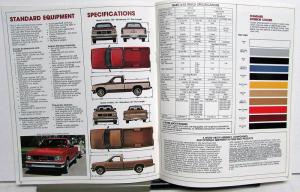 1982 GMC S15 Sierra Gypsy Pickup Trucks Equip Features Specs Paint Sale Brochure