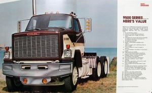 1982 GMC Brigadier Trucks Series 8000 9500 Glider Sale Brochure Original