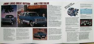 1982 GMC Jimmy & 6.2 V8 Diesel Engine Sales Brochure Folder Original