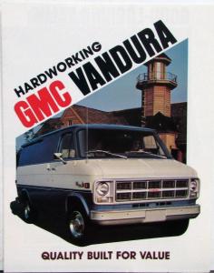 1982 GMC Vandura Special Rally Camper Special Magnavan Sales Brochure Folder