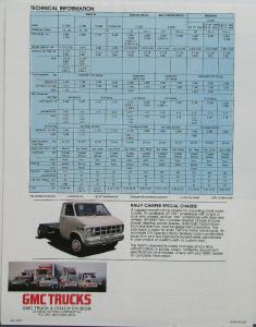 1982 GMC Vandura Special Rally Camper Special Magnavan Sales Brochure Folder