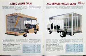 1982 GMC Value Van V8 Diesel P 2500 Through 3500 Series Sales Brochure Original