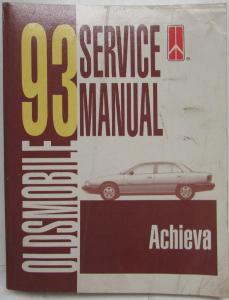 1993 Oldsmobile Achieva Service Shop Repair Manual