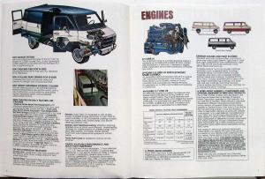 1982 GMC Rally Van People Movers Sales Brochure Folder Original