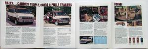 1982 GMC Rally Van People Movers Sales Brochure Folder Original