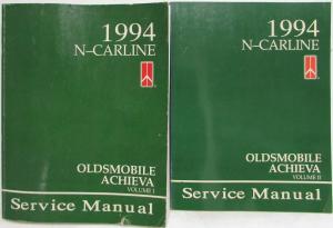 1994 Oldsmobile Achieva N-Carline Service Shop Repair Manual - 2 Vol Set