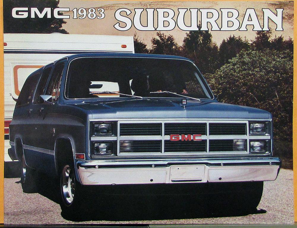 1983 GMC Suburban Canadian English Text Sales Brochure Folder Original