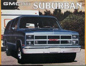 1983 GMC Suburban Canadian English Text Sales Brochure Folder Original
