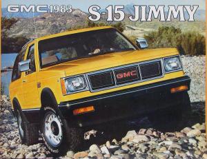 1983 GMC S-15 Jimmy Canadian English Text Sales Brochure Folder Original