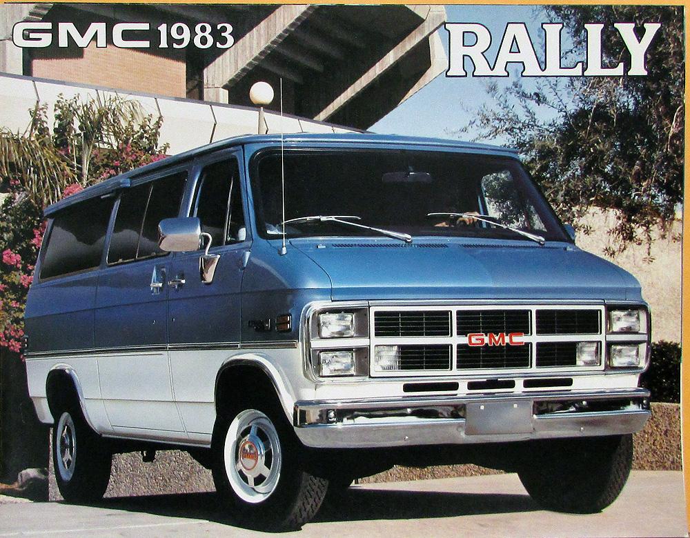 1983 GMC Rally Custom STX Wagon Van Canadian English Text Sales Brochure Folder