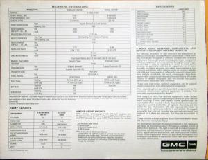 1983 GMC Jimmy Full Size 4WD K Model Canadian English Text Sales Brochure Folder