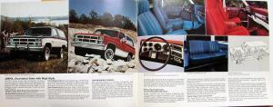 1983 GMC Jimmy Full Size 4WD K Model Canadian English Text Sales Brochure Folder