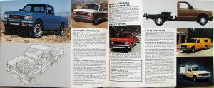 1983 GMC S15 Pickup Truck Sierra Gypsy & 4WD Canadian English Text Sale Brochure