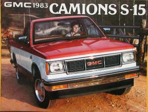 1983 GMC S15 Pickup Truck Sierra Gypsy & 4WD Canadian French Text Sale Brochure