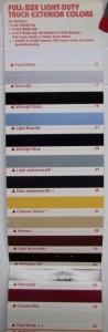 1983 GMC Truck Paint Colors FULL LINE Sales Folder Original