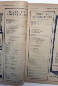 1924 American Automobile Digest December Edition Original