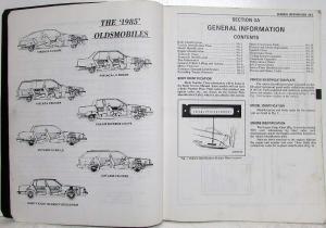 1985 Oldsmobile Chassis Service Manual - Firenza Calais Cutlass 98 - 2 Vol Set