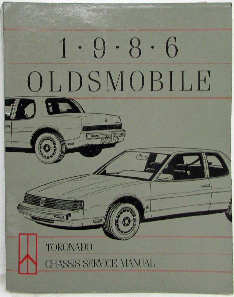 1986 Oldsmobile Toronado Chassis Service Shop Manual