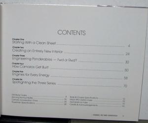 Camaro Third Generation 1982 History