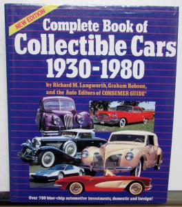 1930-1980 Complete Book Of Collectable Cars Auburn Cadillac 69 Chrysler 74 Cord