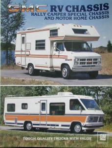1983 GMC RV Rally Camper Special & Motor Home Chassis Sales Brochure Folder Orig