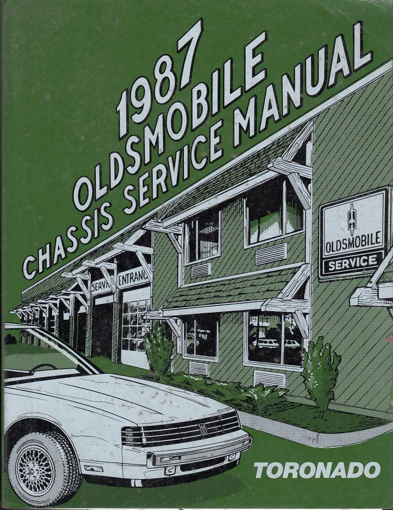 1987 Oldsmobile Toronado Chassis Service Shop Manual