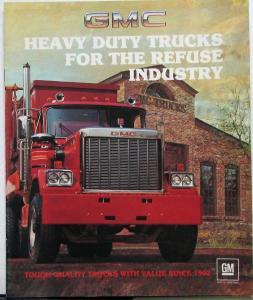 1983 GMC Brigadier General Astro Heavy Duty Refuse Trucks Sales Brochure Orig