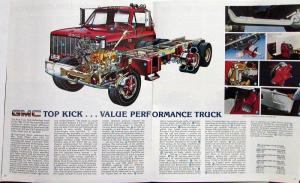 1983 GMC 5000 6000 7000 Series Trucks Diesel Gas LPG Powered Sales Brochure Orig